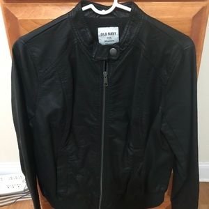 Faux leather jacket